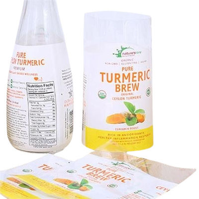 Recyclable PETG Shrink Sleeve Labels Film Roll Customized For Bottle