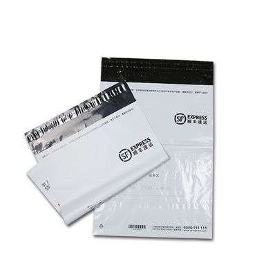 Tear Proof Poly Mailer Shipping Bags Weather Resistant Black / White Printed