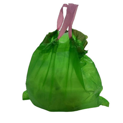 Large Disposable Garbage Bin Liner Custom Color Draw String Garbage Bag