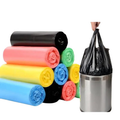 Vest Style Carrier Garbage Bin Liner Home Plastic Trash Can Liners Custom