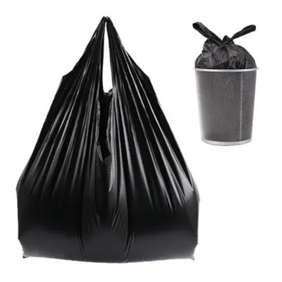 Vest Style Carrier Garbage Bin Liner Home Plastic Trash Can Liners Custom