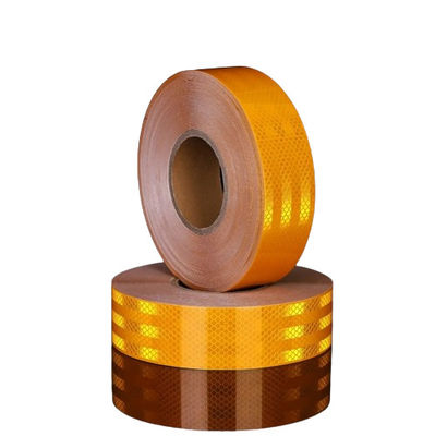 Orange White Red Reflective Traffic Tape BOPP Temporary Road Marking Tape