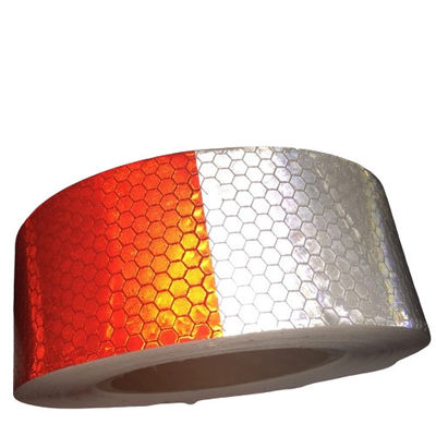 Orange White Red Reflective Traffic Tape BOPP Temporary Road Marking Tape
