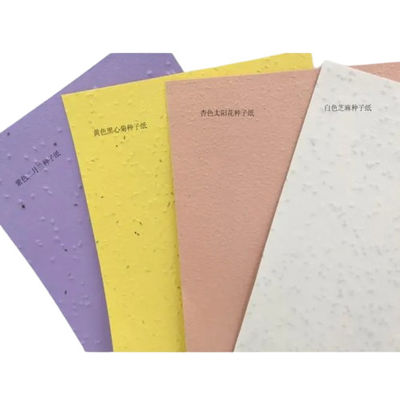 Biodegradable Flower Seed Embedded Paper Recycled Plantable Wildflower Seed Paper