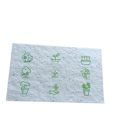 Biodegradable Flower Seed Embedded Paper Recycled Plantable Wildflower Seed Paper