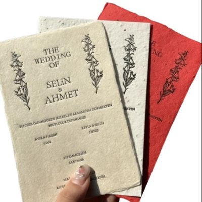 200gsm Blank Embedded Seed Paper 0.3mm - 0.5mm Thickness 100 Sheet