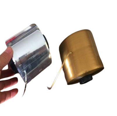 Silver and Golden Bobbin Shape Tear Tape Narrow Width Easy Application