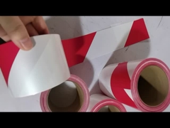 White and Red Warning Tape PE Protective Film Tape